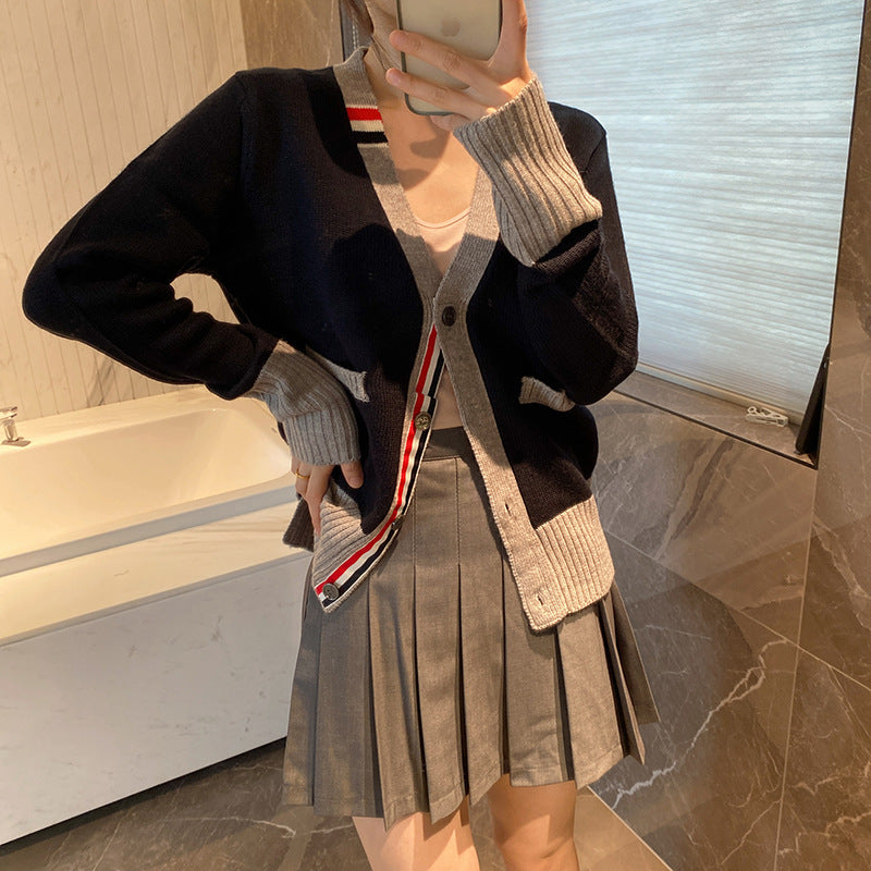 Wool knitted cardigan