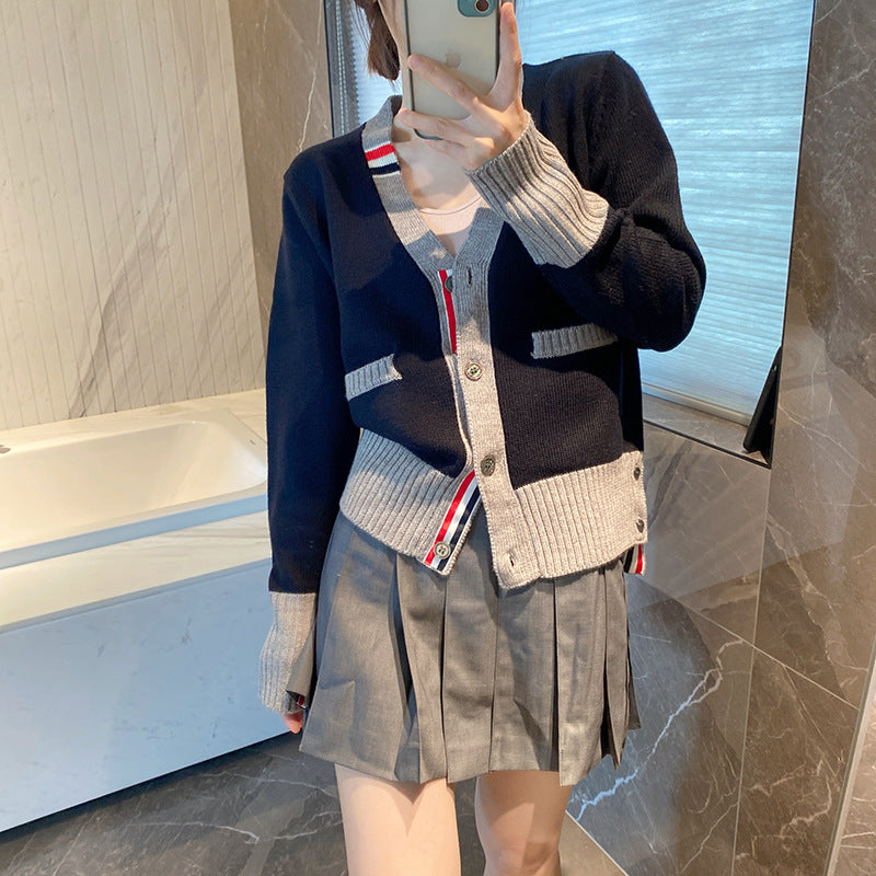 Wool knitted cardigan