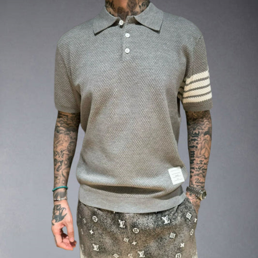 2025  New pure cotton polo shirt