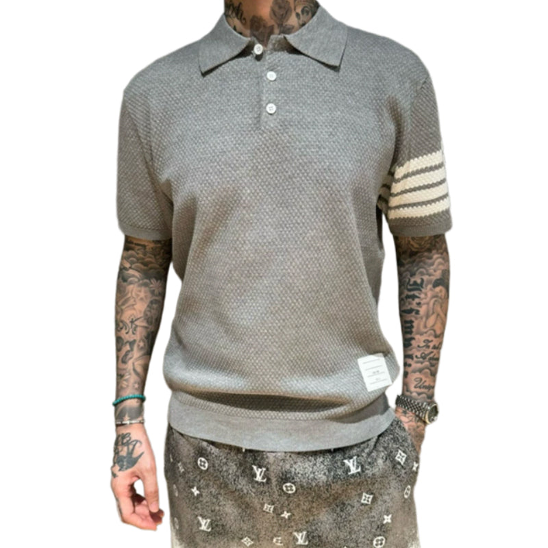 2025  New pure cotton polo shirt