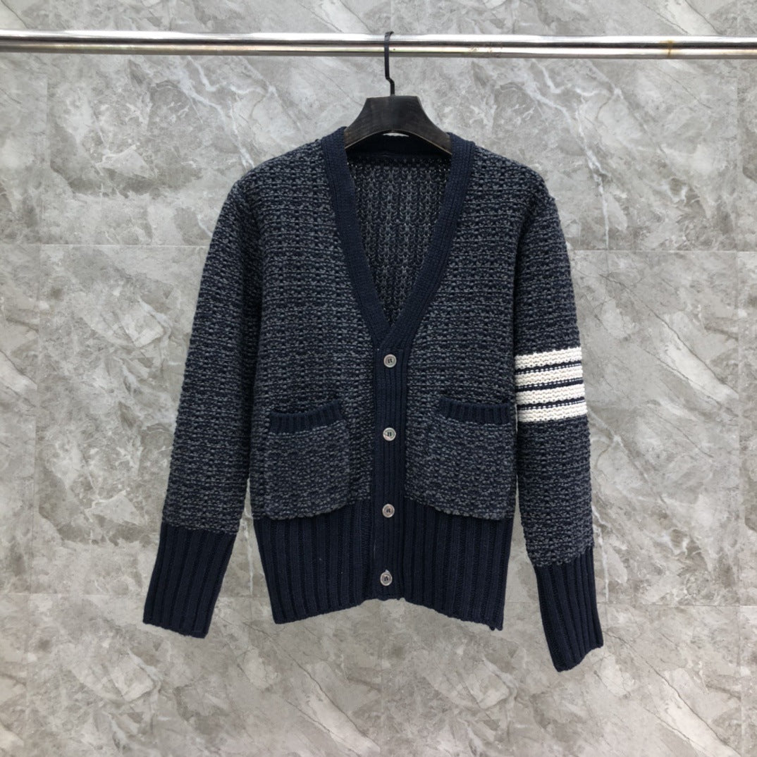 Cotton wool knitted cardigan