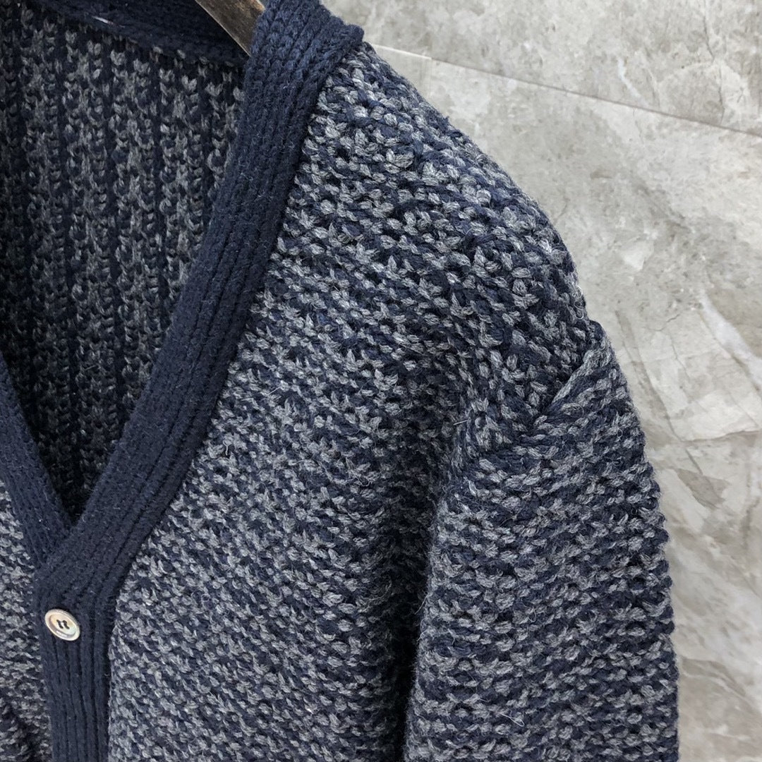 Cotton wool knitted cardigan