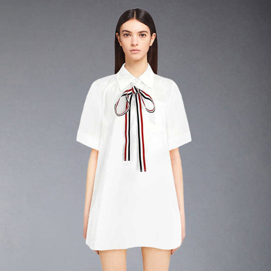 2025  Bow Shirt Dress