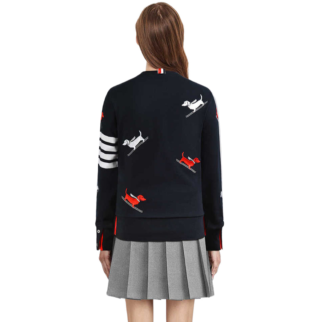 Puppy Embroidery Sweatshirt