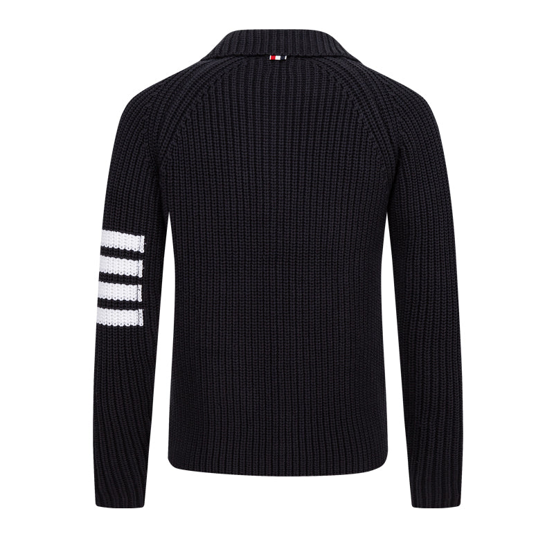 Knitted sweater coat