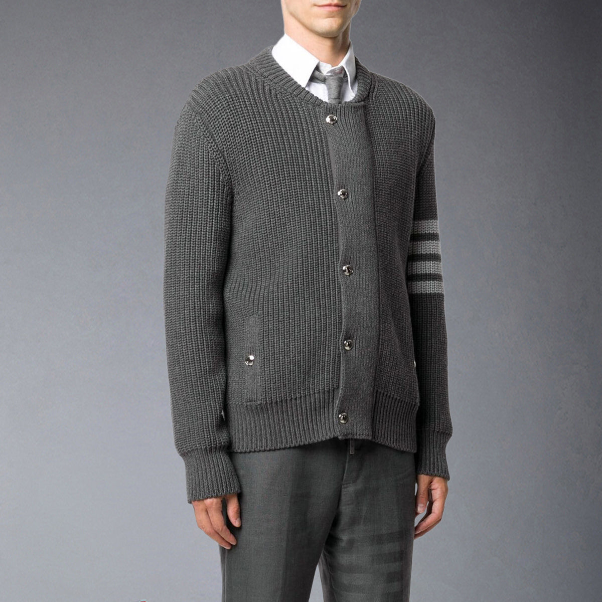 Knitted sweater coat