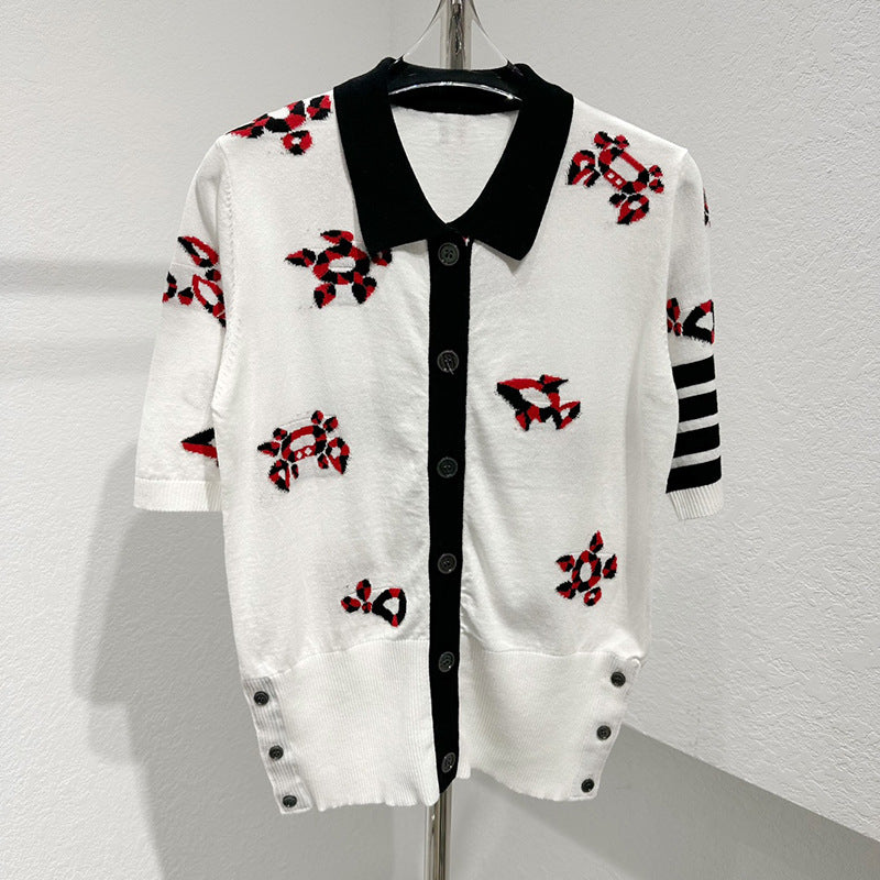 Jacquard Cardigan