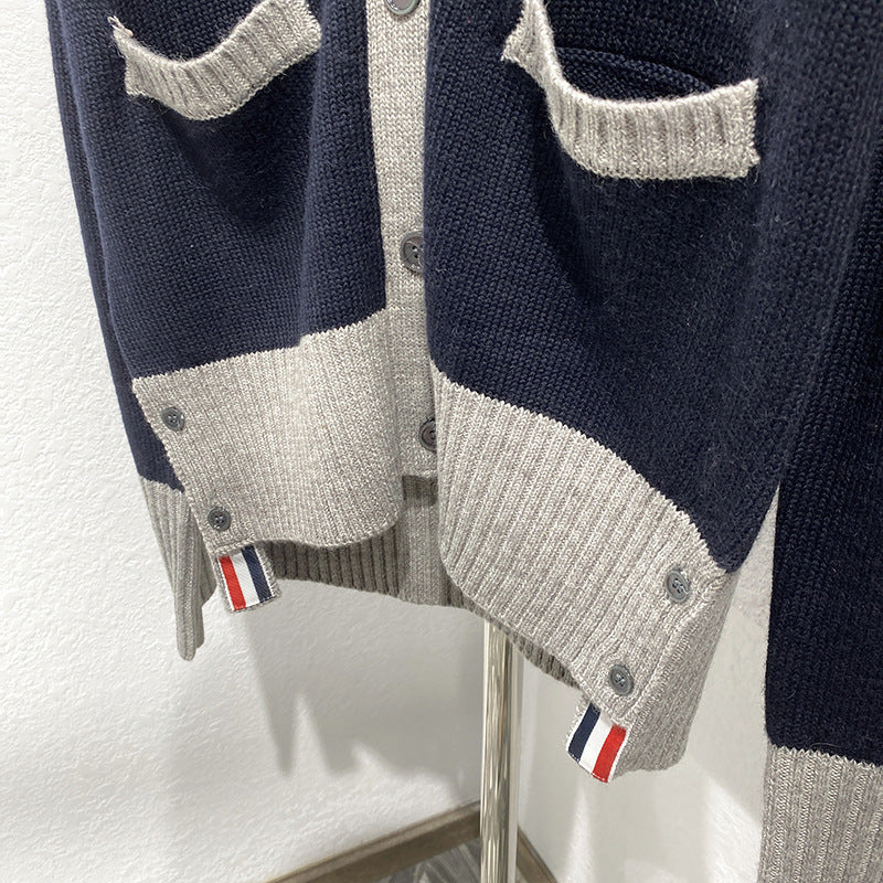 Wool knitted cardigan