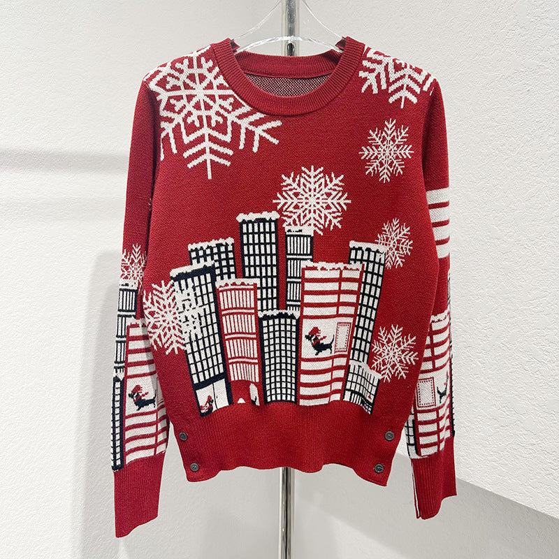 Wool knitted sweater