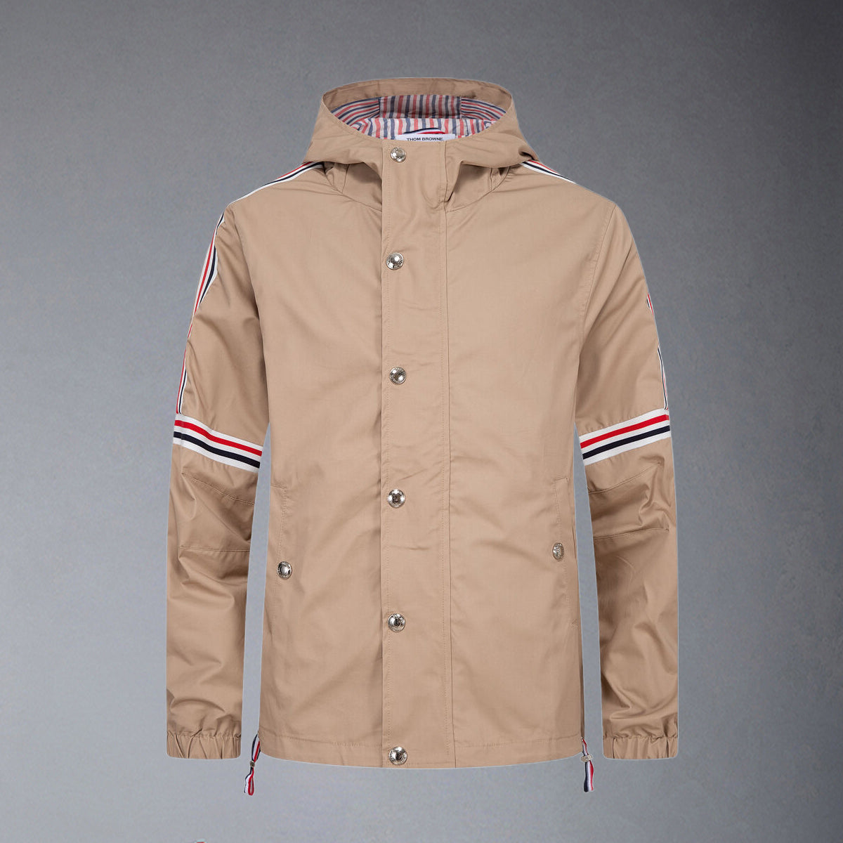 Khaki Hooded Jacket