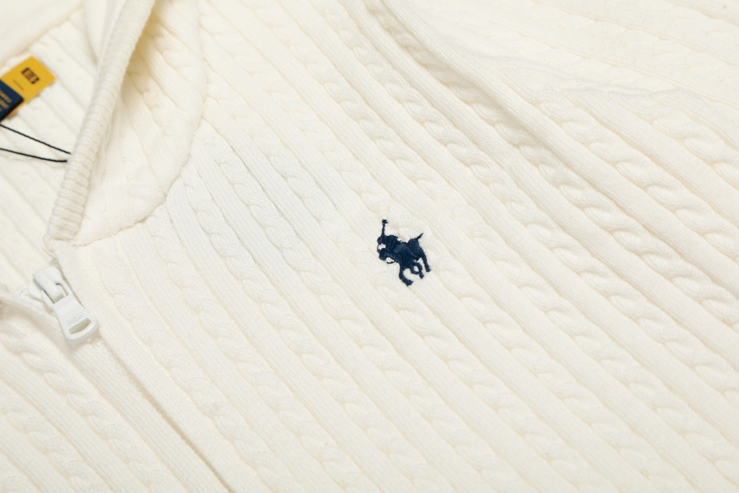 Ralph Lauren Women‘s Cable Knit Cotton Hoodie Jacket