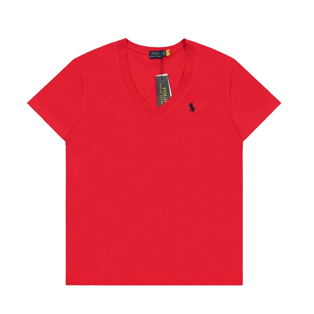 Ralph Lauren Women‘s Cotton V-neck T-shirt