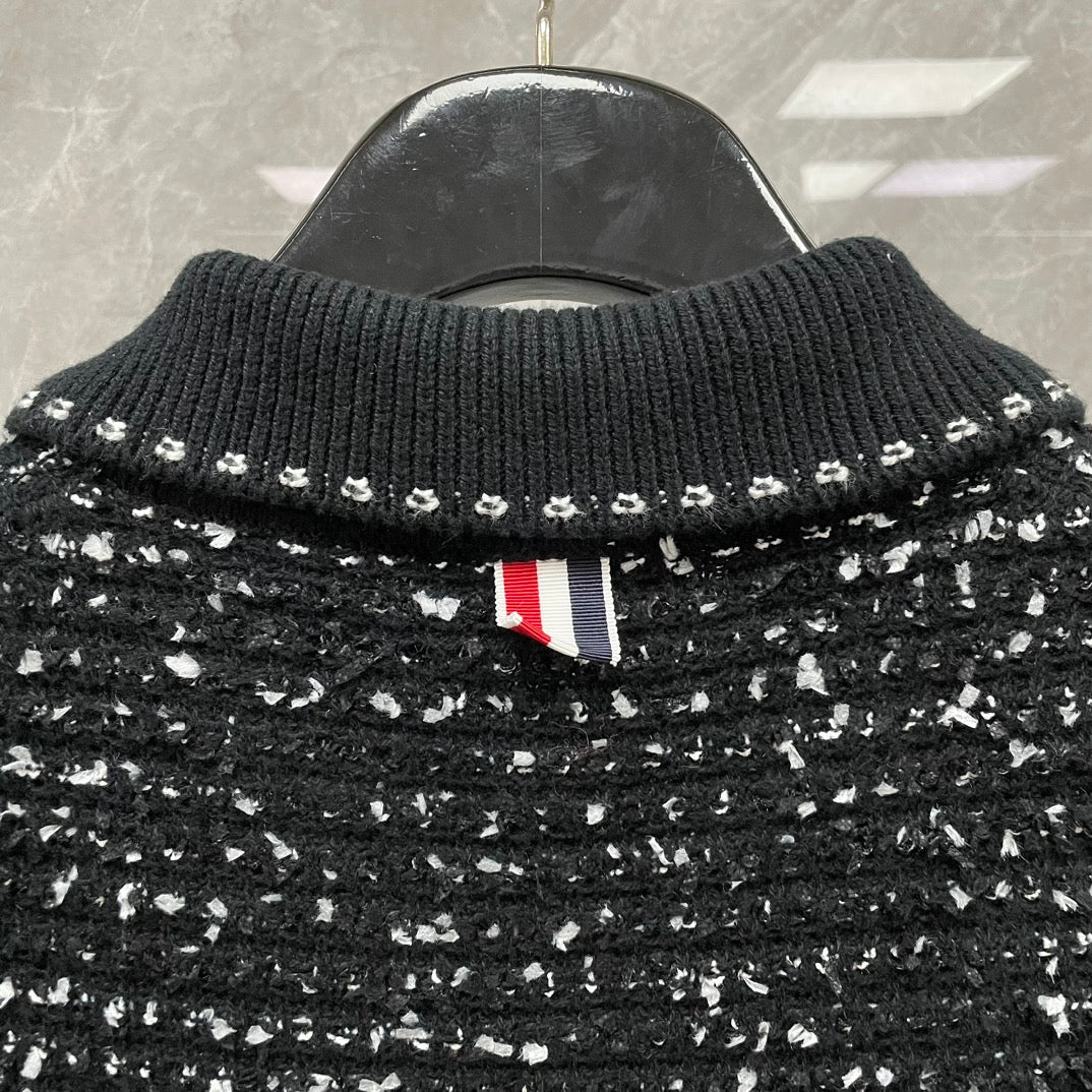 2025  Wool jacquard polo shirt